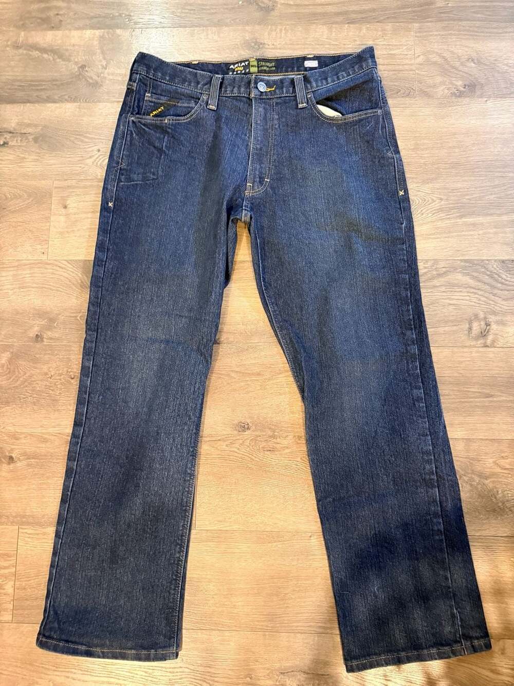 Men's Dark Blue Straight Leg Fit Jeans